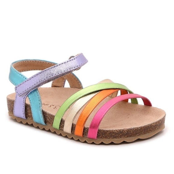 👣Olive & Edie Rainbow Gladiator Sandals - Picture 1 of 16